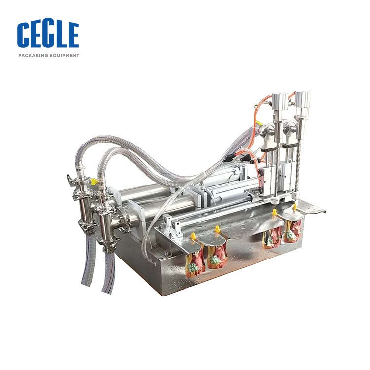 DF8 10-5000ML semi automatic spout pouch filling machine, semi automatic filling machine for spout pouch bag