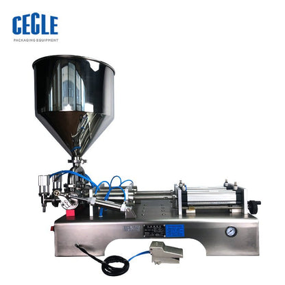 DFF6 2 heads pneumatic paste gel and hand sanitizer filling machine, alcohol filling machine - CECLE Machine