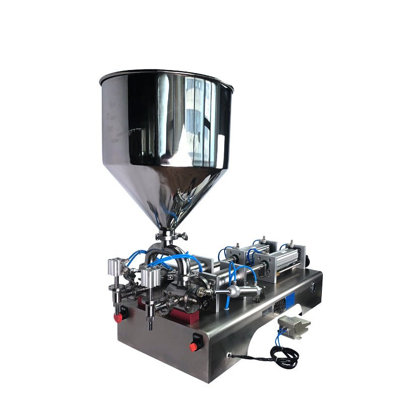 DFF6 2 heads pneumatic paste gel and hand sanitizer filling machine, alcohol filling machine - CECLE Machine
