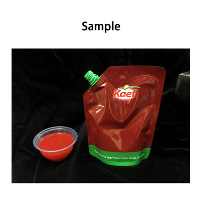 DFF8 10-5000ML semi automatic spout pouch paste filling machine, paste mud membrane filling machine for spout pouch bag