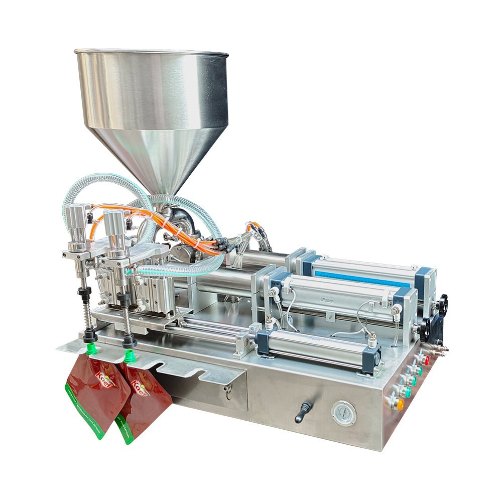 DFF8 10-5000ML semi automatic spout pouch paste filling machine, paste mud membrane filling machine for spout pouch bag