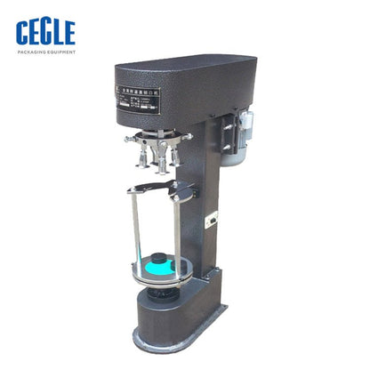 DK-50 Semi automatic Ropp bottle screw capping machine for round metal caps with screw thread - CECLE Machine