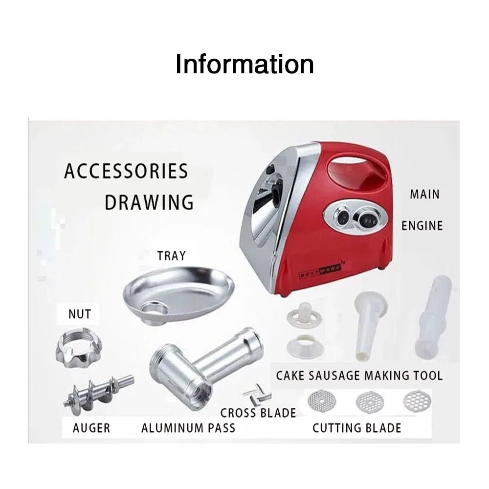 Electric stainless steel meat grinder, sausage maker easy to operate - CECLE Machine