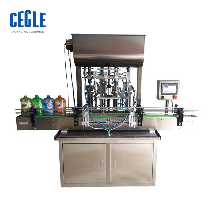 FA4 5-5000ml four heads automatic paste filling machine for shampoo, cream, ketchup and other paste products - CECLE Machine