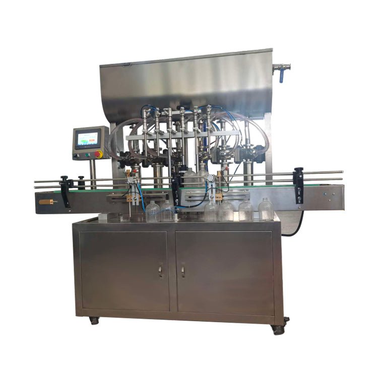 FA6 5-5000ml six heads automatic paste filling machine for butter, cream, cosmetic and other paste products - CECLE Machine