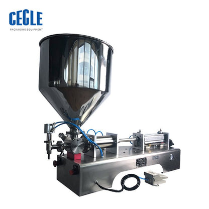 FF2 one nozzle semi-auto electric and pneumatic hand sanitizer gel filling machine - CECLE Machine