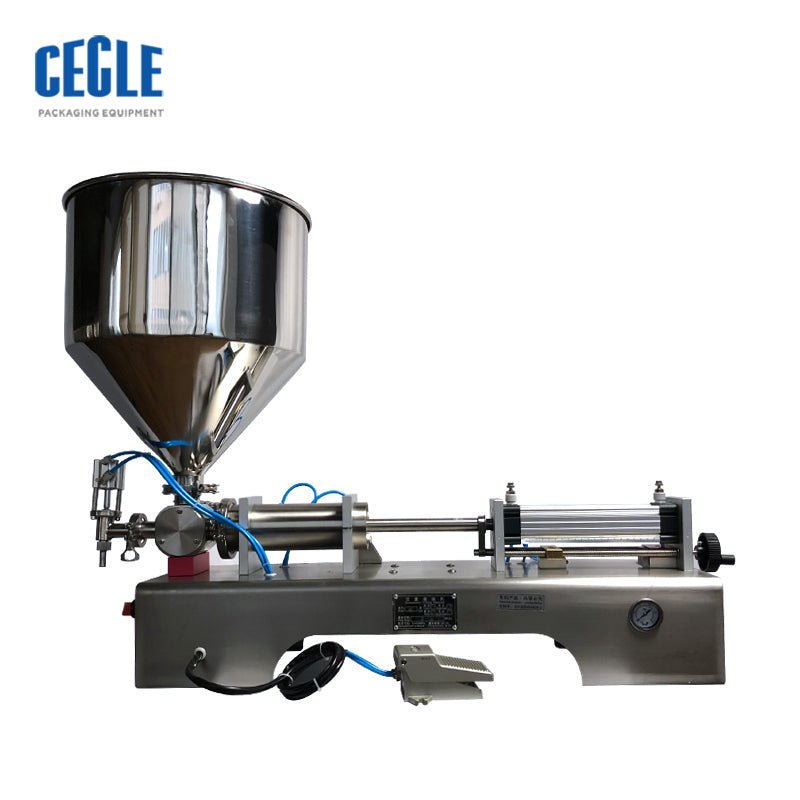 FF2 one nozzle semi-auto electric and pneumatic hand sanitizer gel filling machine - CECLE Machine