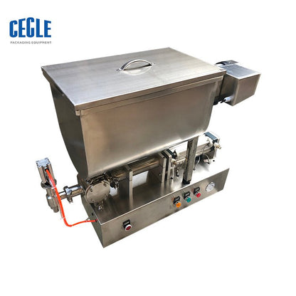 FF6B hotpot seasoning, chili sauce, nut butter, grain paste filling machine, cream bottle filling machine with mixer hopper
