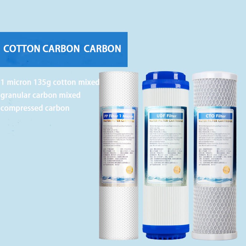 Filter combination set pure water machine water purifier front 3-stage 10-inch filter element PP cotton activated