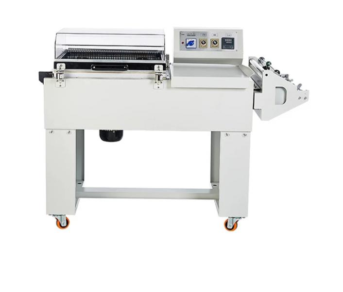 FM5540 Semi automatic 2in1 shrink mobile phone box and shoes shrink tape wrapping machine - CECLE Machine
