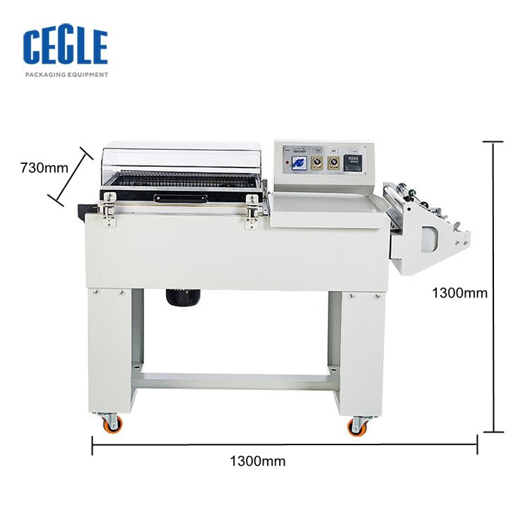 FM5540 Semi automatic 2in1 shrink mobile phone box and shoes shrink tape wrapping machine - CECLE Machine