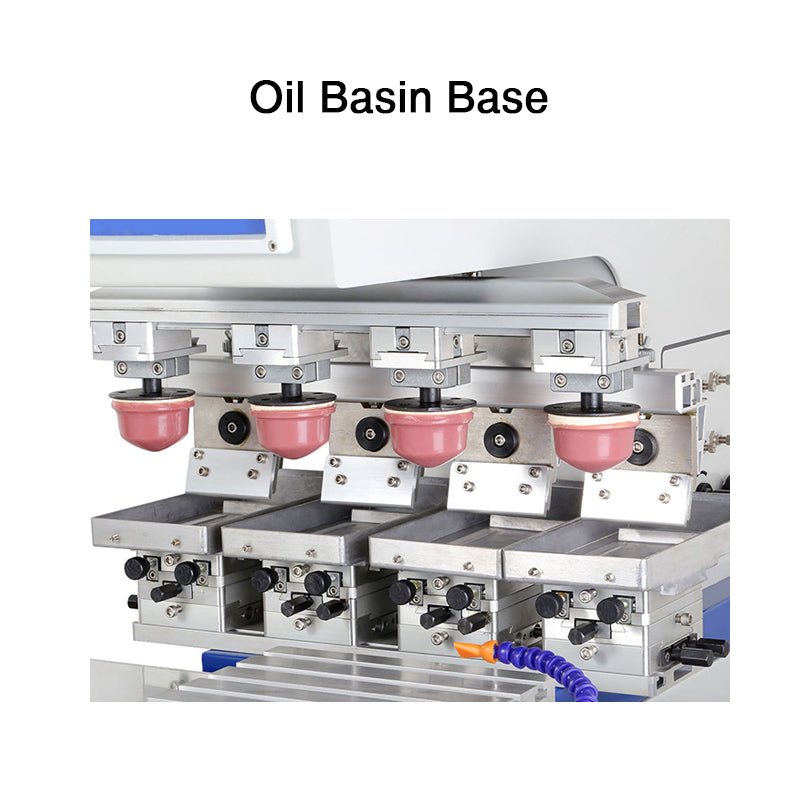 Four Color Shuttle Oil Basin Pad Printing Machine, Multi-color Pad Printer Machine Shuttle LOGO Pad Printing - CECLE Machine