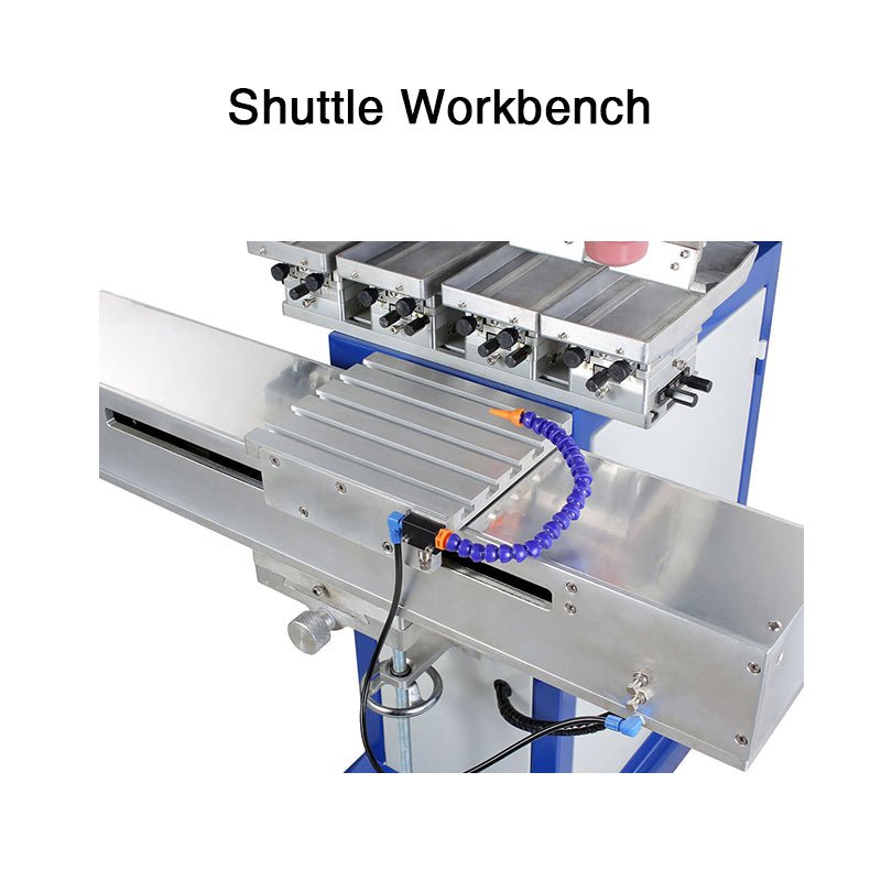 Four Color Shuttle Oil Basin Pad Printing Machine, Multi-color Pad Printer Machine Shuttle LOGO Pad Printing - CECLE Machine