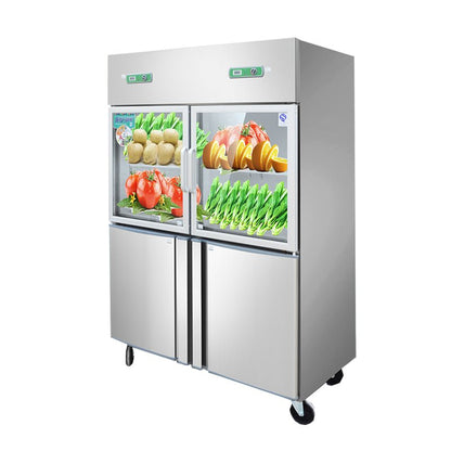 Four-door glass freezer Reach-In freezer 35cu.ft/1000 Liter - CECLE Machine