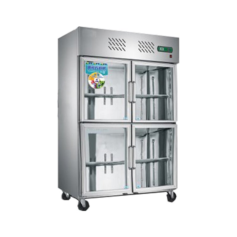 Four-door glass freezer Reach-In freezer 35cu.ft/1000 Liter - CECLE Machine