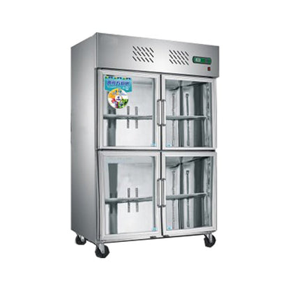 Four-door glass freezer Reach-In freezer 35cu.ft/1000 Liter - CECLE Machine