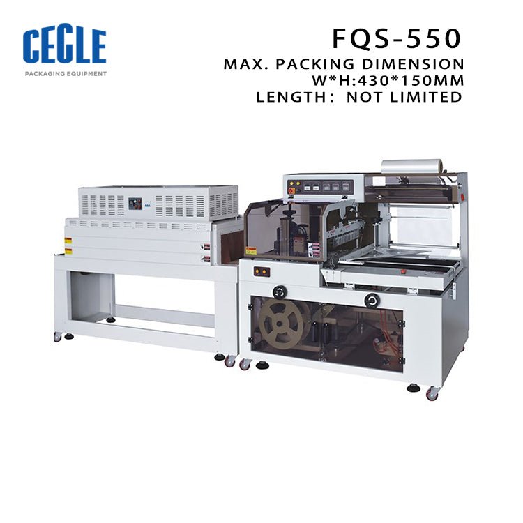FQS-450+BSE-4522LN Side seal automatic thermal shrink packaging machine, fully automatic rolls shrink wrapping machine