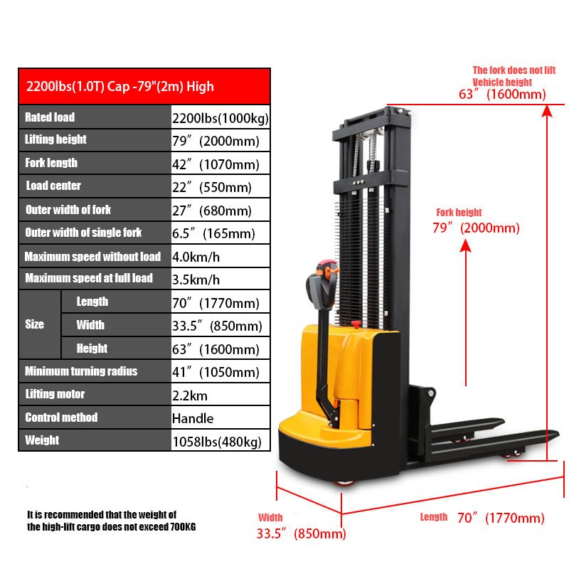 High Fully Powered-Electric Stacker - CECLE Machine