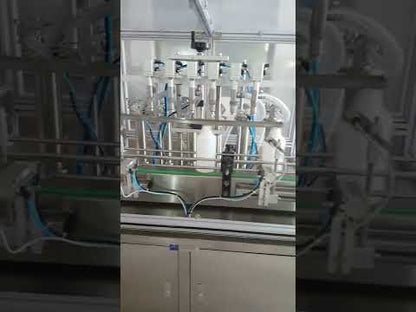 A6 5-5000ml six heads automatic filling machine for liquid bottle oil, water, alcohol, wine, and other liquid products