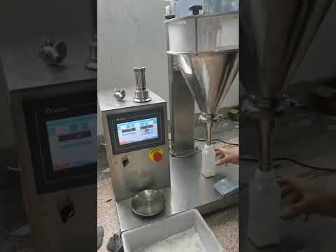 SDF-500 semi automatic small powder filling machine for medicated powder milk powder coffee powder flour protein powder