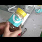 Semi-auto flat rolling bottle labeling machine , PET square bottle label applicator