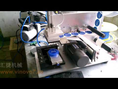 MT-60 Automatic flat hand sanitizer bottle labeling machine , PET square disinfectant bottle label applicator, alcohol bottle labeler