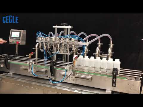 A8 5-5000ml high speed eight heads automatic filling machine for liquid bottle oil, water, alcohol, wine, and other liquid products