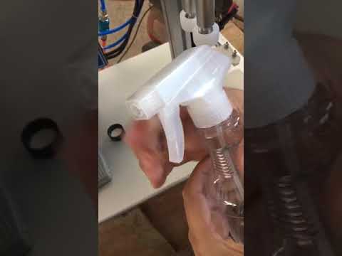 SGJ-70 electric and pneumatic capping machine for dunk mouth shaped caps made of plastic, spray screw capper