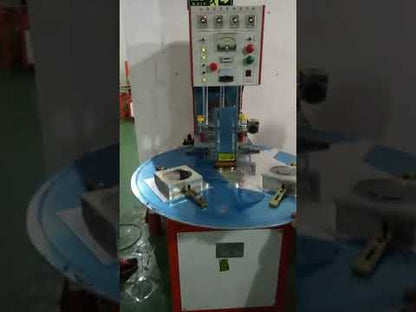 High Frequency Blister Sealing Machine Semi-Automatic High Speed Rotary Round Table PVC Plastic Welding Machine