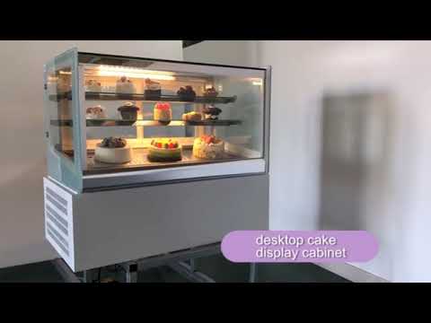 Bakery bread Display Case  camber glass refrigeration stainless steel two-layer display freezer