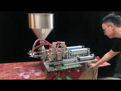 DFF8 10-5000ML semi automatic spout pouch paste filling machine, paste mud membrane filling machine for spout pouch bag/ stand up pouch bag