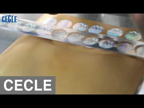 HGGP-50 Trademark anti-counterfeiting label digital hologram hot foil stamping machine