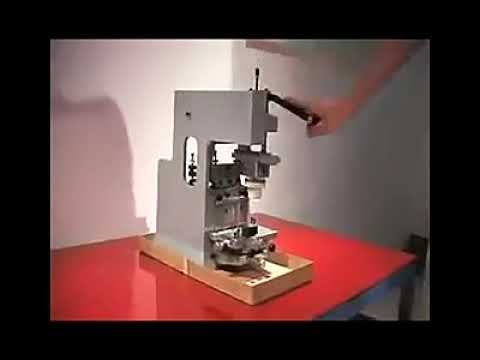 Single Color Oil Pan Pad Printing Machine, Manual Small Pad Printer Equipment For Glass/Leather