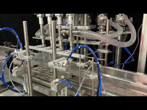 4 head full automatic hand sanitizer paste filling machine line, sanitizer filling machine, capping machine, labeling machine