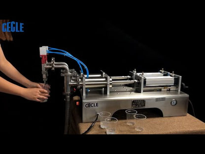 DF6 two heads full pneumatic alcohol liquid and disinfectant filling machine