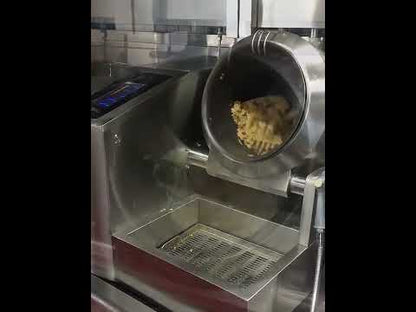 Commercial gas drum fryer automatic intelligent fryer for kitchen use