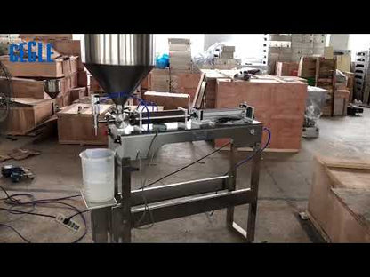 FF3 semi automatic one nozzle pneumatic paste hand sanitizer filling machine with SS foot stool