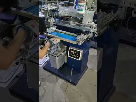 Cylinder Screen Printing Machine,Screen Printing Equipment For Plastic Cups Perfume Bottle Screen Printer