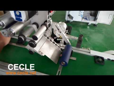 ALS-1 Automatic flat bottle labeling machine , PET square bottle label applicator
