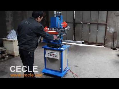 Pneumatic semi-auto fine-tuning table hot foil stamping machine for papers