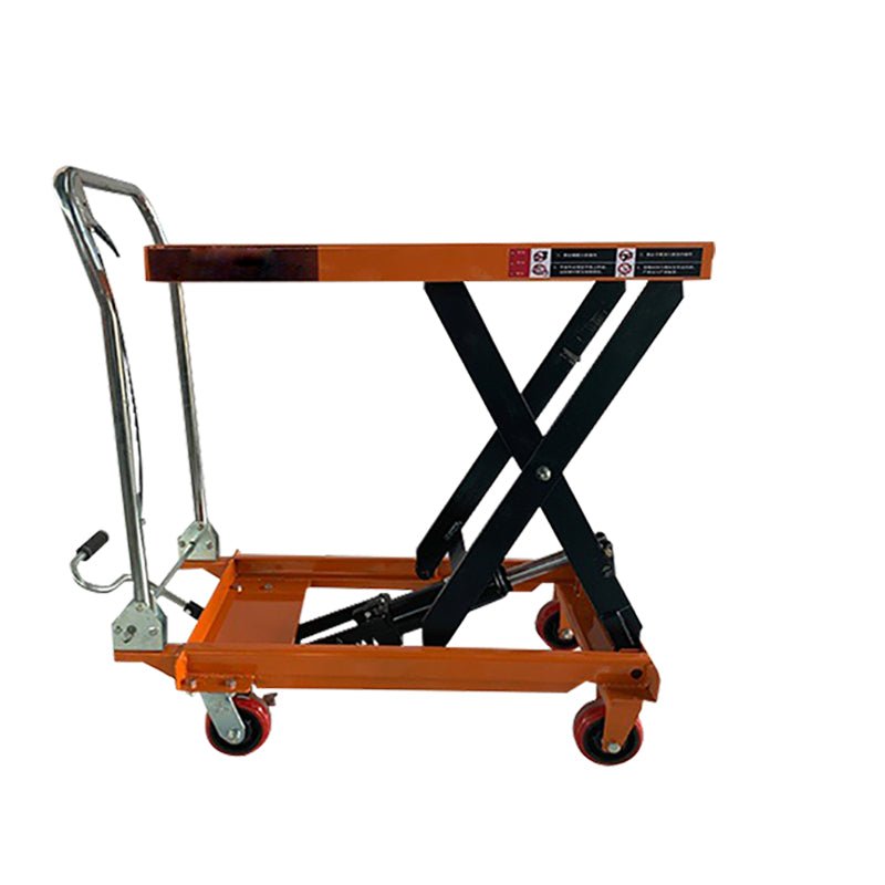 Hydraulic Manual Single Scissor Lift 1102lb Raising Lifting Height 39 1/2 inch - CECLE Machine