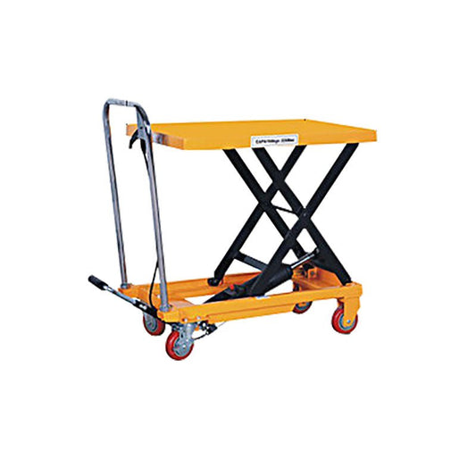 Hydraulic Manual Single Scissor Lift Table Cart 28‘’ x 18‘’ Capacity 330 lb/220lb - CECLE Machine