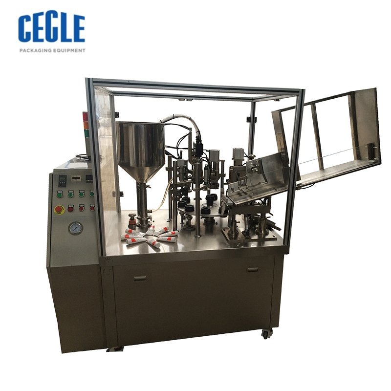 HZNF-60B automatic tube filling and sealing machine for toothpaste, facial cleanser, condensed milk, cosmetics