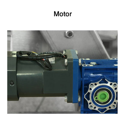 High-torque industrial motor for stable bucket conveyor operation.
