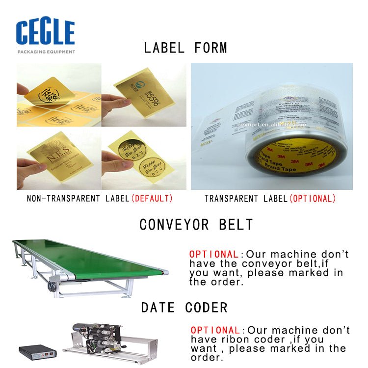 L-200 High speed automatic round bottle labeling machine , PET water bottle label applicator - CECLE Machine