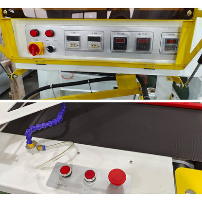 L Bar Sealer auto cutting sealing machine for POF film 220V 1 Phase, 15-30 package/min - CECLE Machine