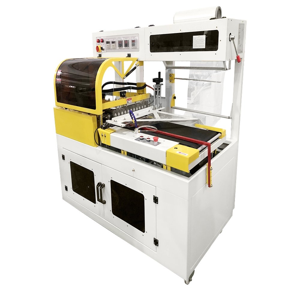 L Bar Sealer auto cutting sealing machine for POF film 220V 1 Phase, 15-30 package/min - CECLE Machine