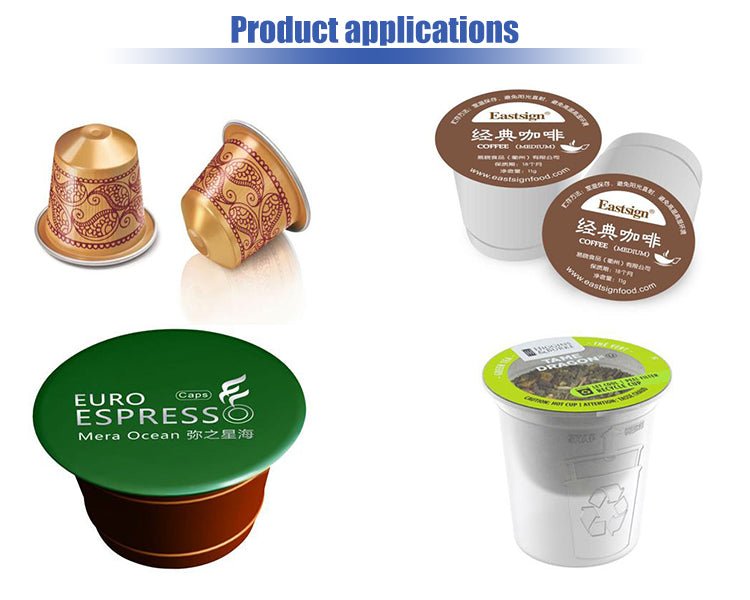 linear type cup filling and sealing machine, nespresso/k-cup coffee packing machine , automatic yogurt cup filling machine