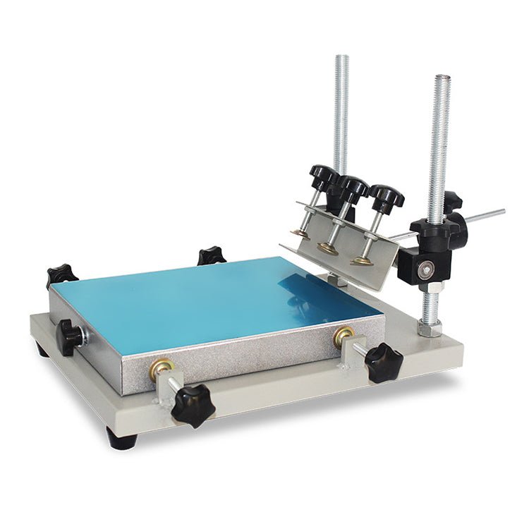 1 Color Manual Cylinder Screen Printing Machine – 1 Station Silk Screen Manual Press Printer