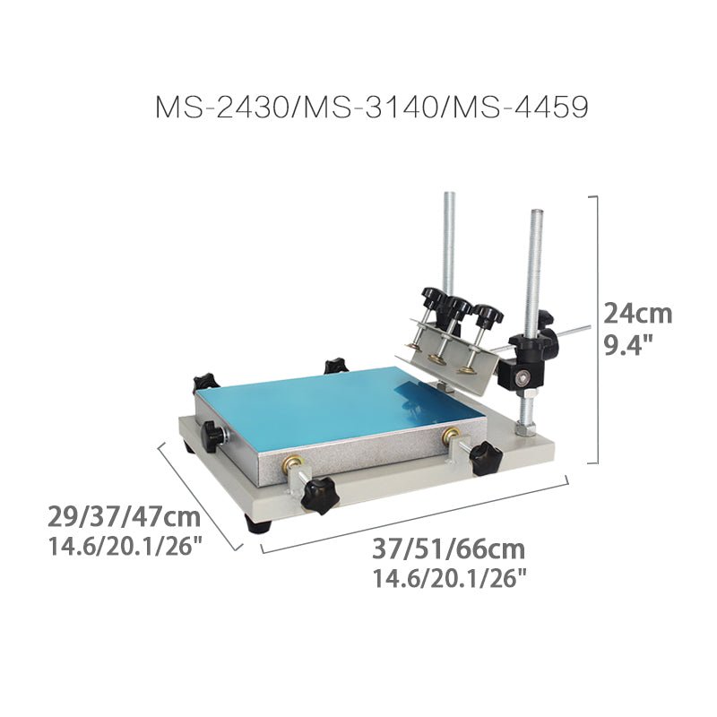 Manual Screen Printing Table Small Manual Silk Screen Printer Tempered Glass Flat Screen Printing Machine - CECLE Machine